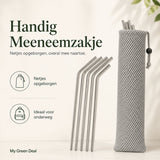 RVS Rietjes Set (8 - delig) - My Green Deal