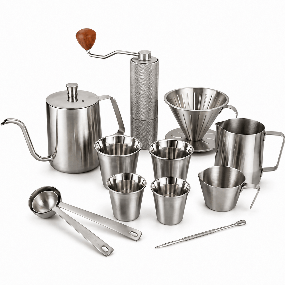Retourdeal - RVS koffiebundel XL - Zilver