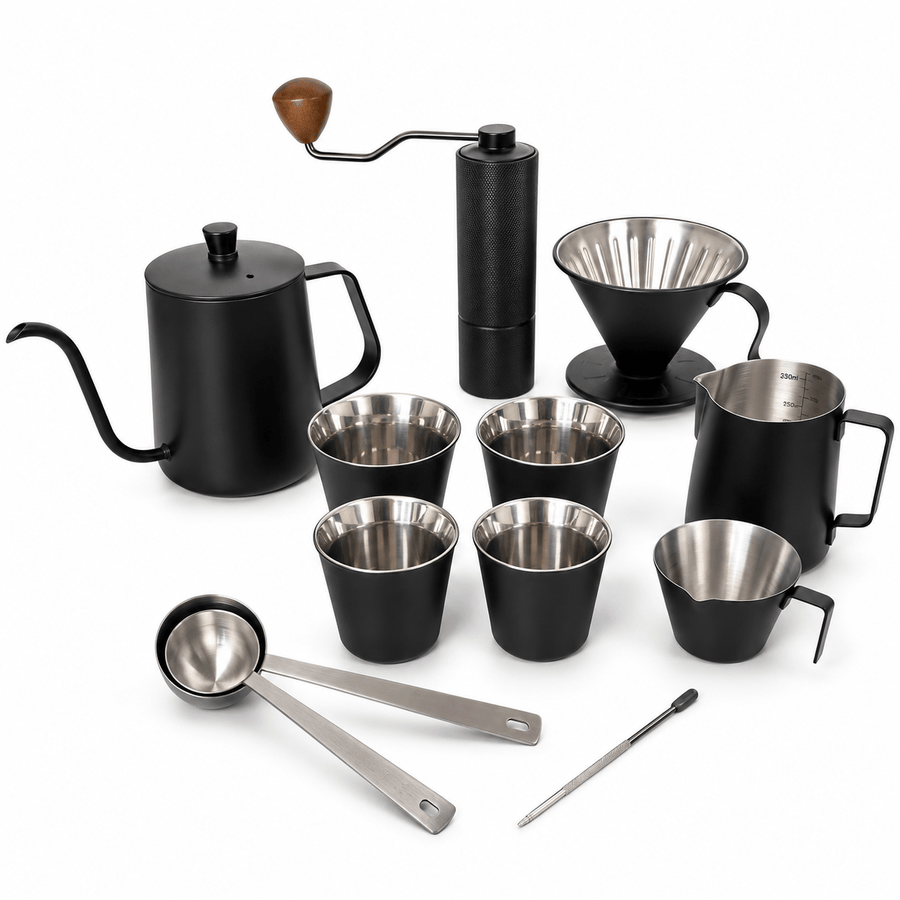 RVS koffiebundel XL - Zwart - My Green Deal