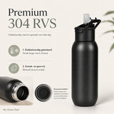 RVS bidon zwart 580ml - My Green Deal