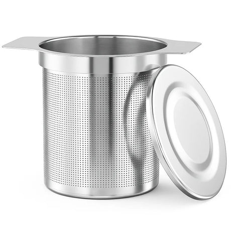 RVS Theezeef met Deksel – Thee Infuser - My Green Deal