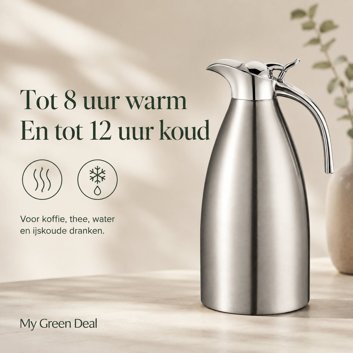 RVS thermoskan 1L - My Green Deal