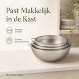 RVS Vergietset 3 stuks - My Green Deal