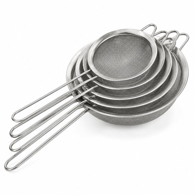 RVS fijne zeef set 5 stuks - My Green Deal