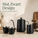 RVS koffiepot / Theepot Zwart 600ml - My Green Deal