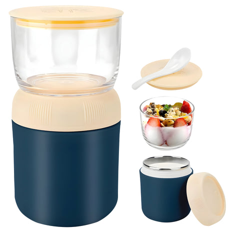 My Green Deal-Lunchbeker to go - 700 ML -  Groen - Geschikt voor Yoghurt, Muesli, Salades en Soep