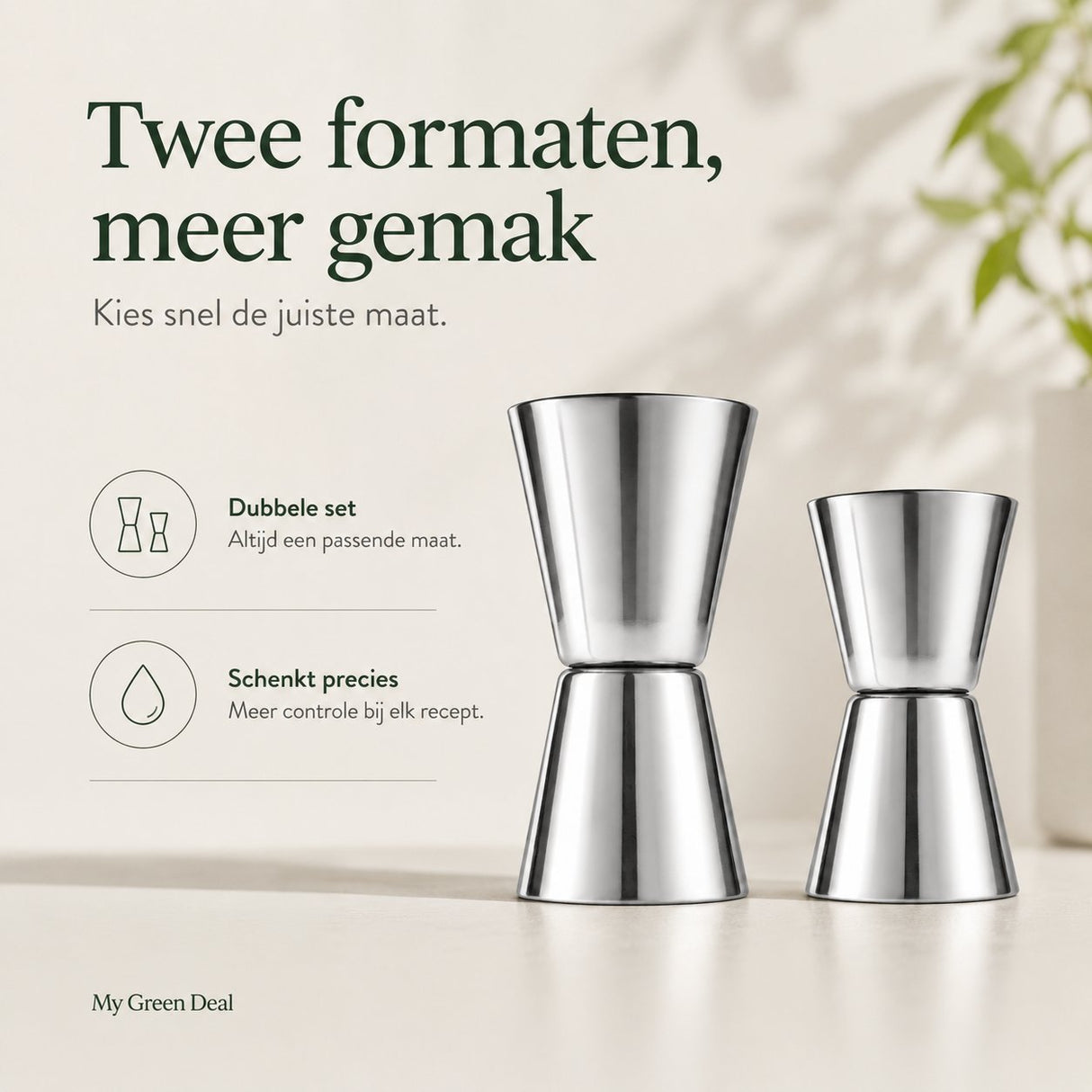 RVS Barmaatje set van 2 - My Green Deal