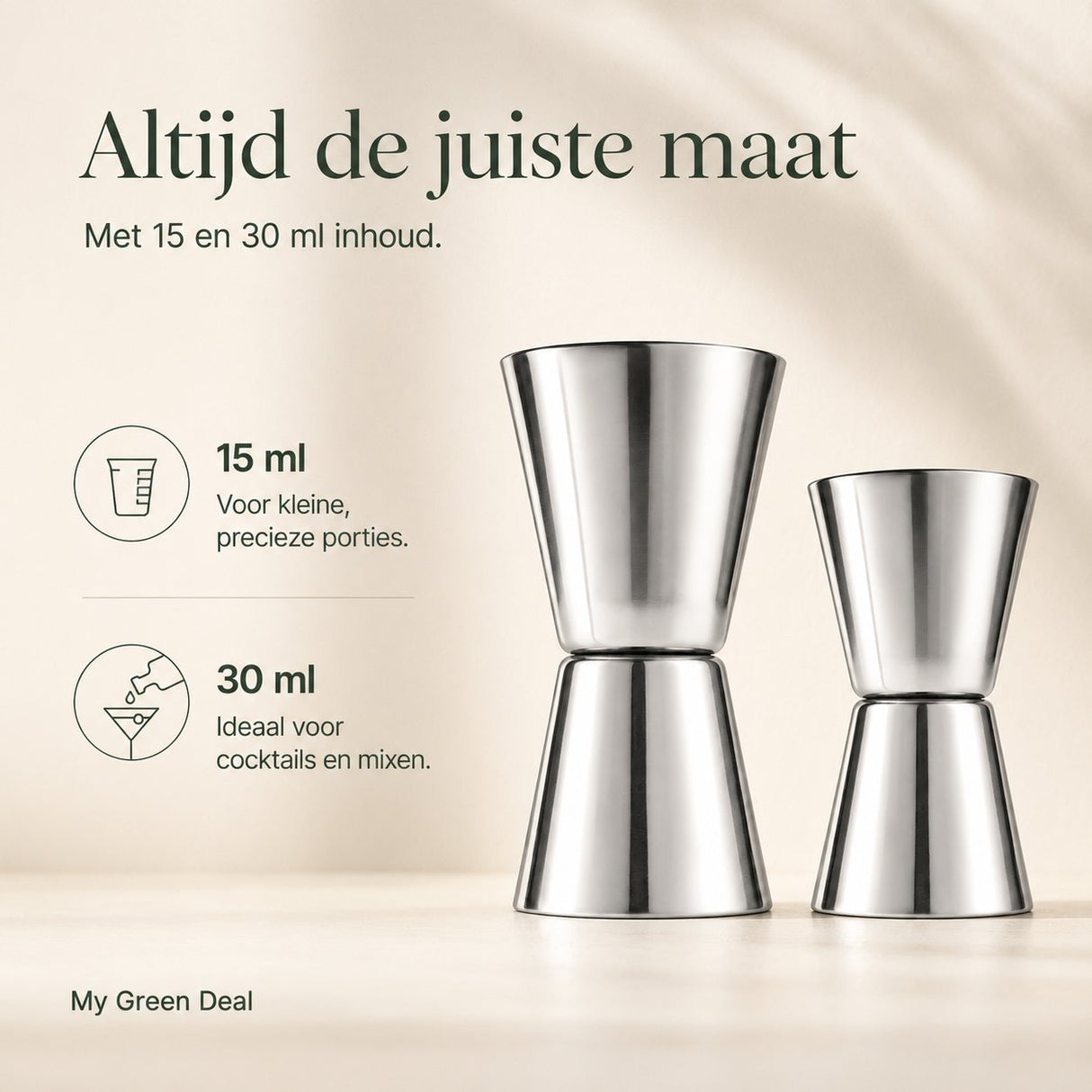 RVS Barmaatje set van 2 - My Green Deal