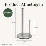 RVS Keukenrolhouder 30 cm - My Green Deal