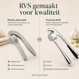 RVS Knoflookpers - My Green Deal