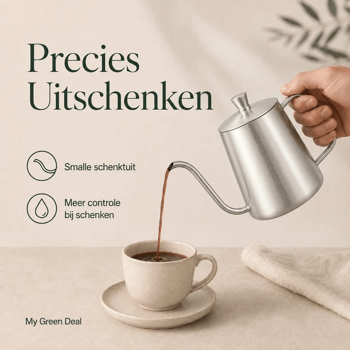 RVS Koffie bundel zilver - My Green Deal