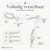 Loeplamp met led verlichting - Wit - My Green Deal