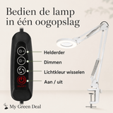 Loeplamp met led verlichting - Wit - My Green Deal