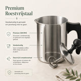 RVS Melkopschuimer 400 ml - My Green Deal