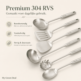 RVS Keukenhulpset 6-delig - My Green Deal