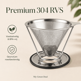 RVS Koffiefilter Herbruikbaar - My Green Deal