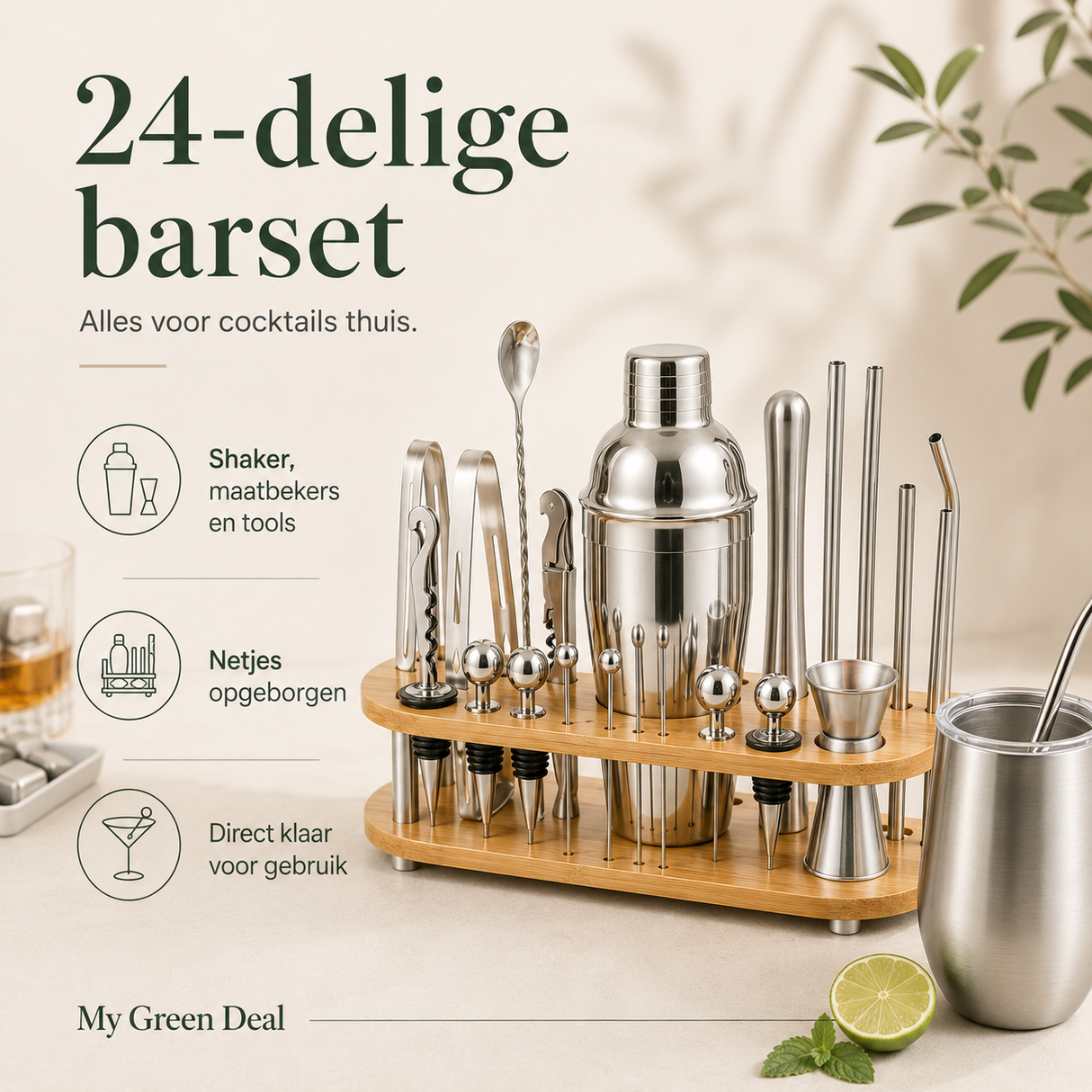RVS Cocktailset XL
