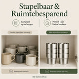 RVS Stapelbare Bekers - Set van 5 - My Green Deal