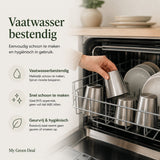 RVS Bekers Set 300ml – 5 stuks - My Green Deal