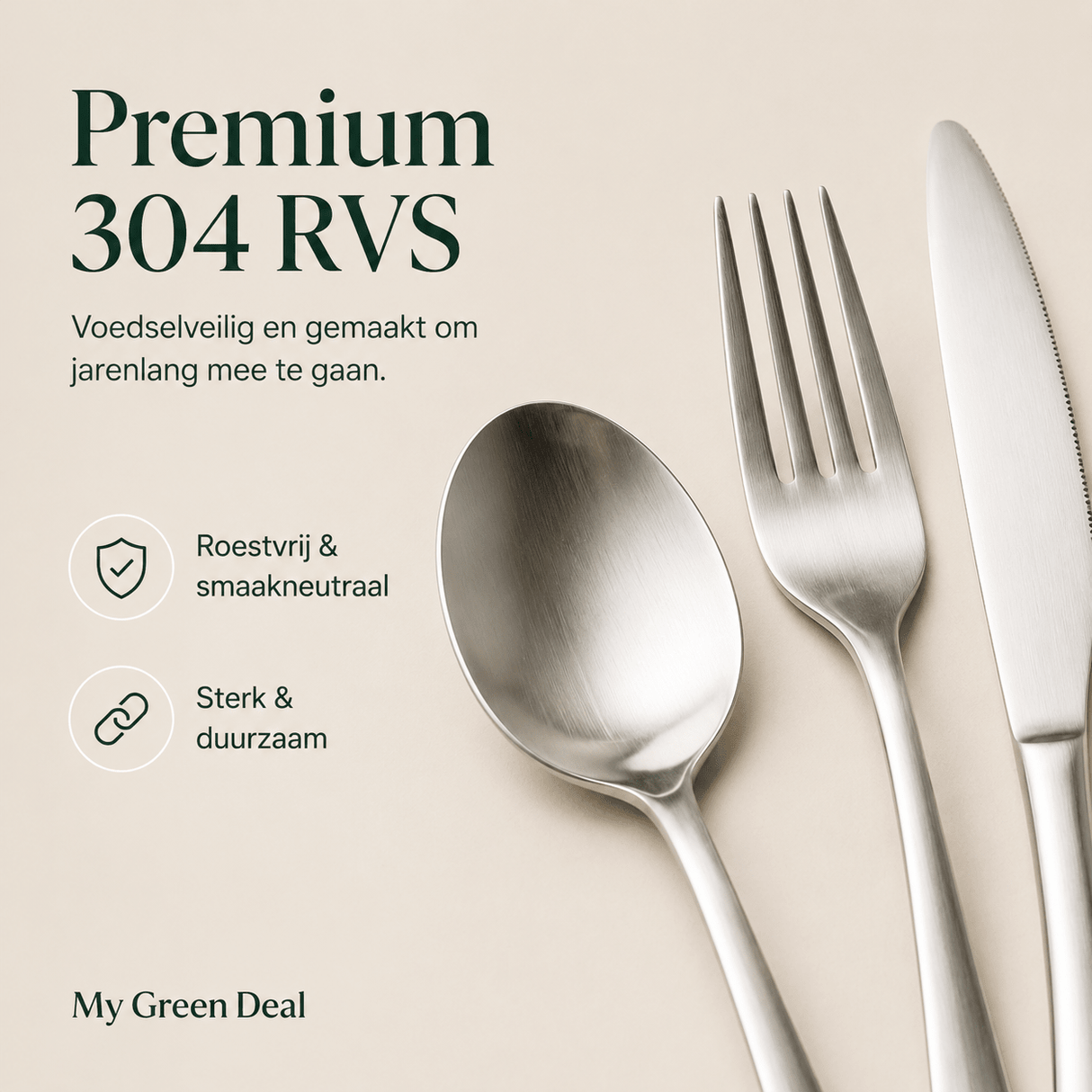 RVS Bestekset 24-delig - My Green Deal
