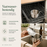 RVS Lunchbox rond– Set van 3 - My Green Deal