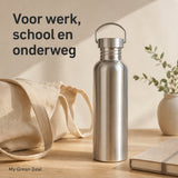 RVS drinkfles enkelwandig 750ml - My Green Deal