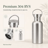 RVS drinkfles enkelwandig 500ml - My Green Deal