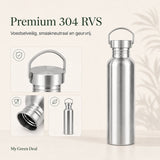 RVS drinkfles enkelwandig 750ml - My Green Deal