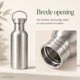 RVS drinkfles enkelwandig 500ml - My Green Deal