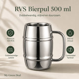 RVS Bierpul 500 ml - My Green Deal