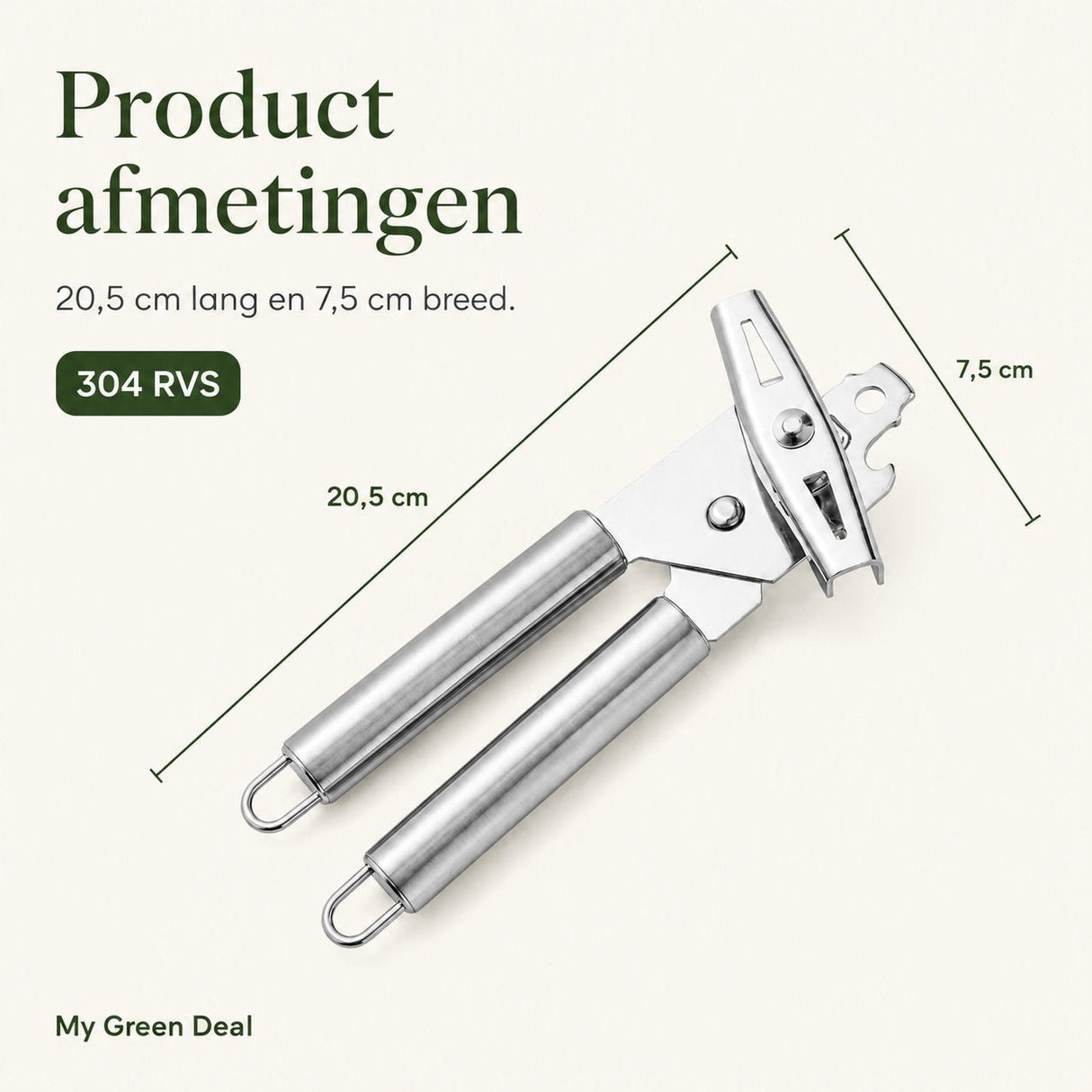 RVS Blikopener & Flesopener - My Green Deal