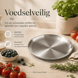 Luxe RVS Borden Set (4-delig) - 20cm - My Green Deal
