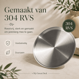 Luxe RVS Borden Set (4-delig) - 20cm - My Green Deal