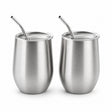 RVS Cocktail Bekers met Rietje – 2 stuks - My Green Deal