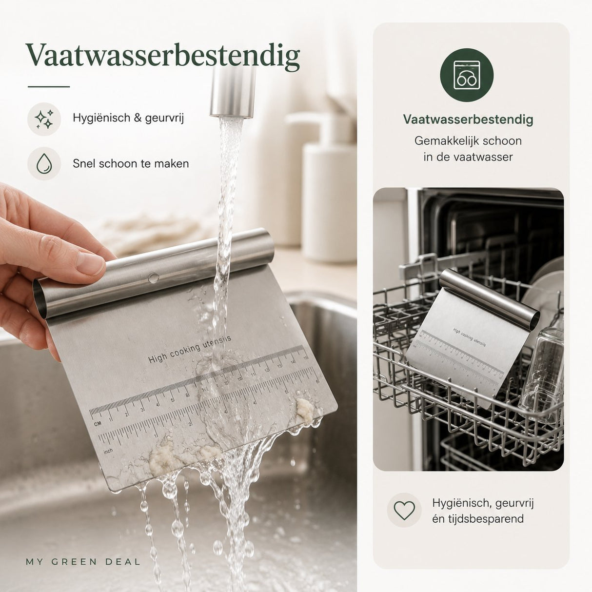RVS Deegsnijder & Deegschraper - My Green Deal