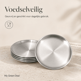 Luxe Kleine RVS Borden Set (4-delig) - 14cm - My Green Deal