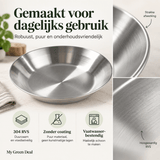 RVS diep bord enkelwandig - My Green Deal