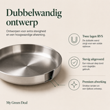 RVS diep bord dubbelwandig