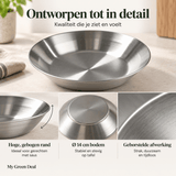 RVS diep bord enkelwandig - My Green Deal