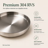 RVS diep bord dubbelwandig