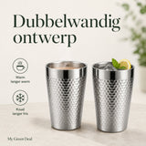 RVS Luxe drinkbeker 350ml set van 2 - My Green Deal