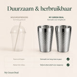 RVS Luxe drinkbeker 350ml set van 2 - My Green Deal