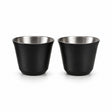 RVS Espressokopjes set van 2 Zwart - 80 ml - My Green Deal