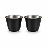 RVS Espressokopjes set van 2 Zwart - 80 ml - My Green Deal