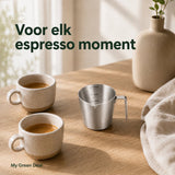 RVS Espresso Schenkkan Zilver - 100ml - My Green Deal