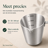 RVS Espresso Schenkkan Zilver - 100ml - My Green Deal