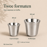 RVS koffiebundel XL - Zilver