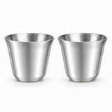 RVS Koffiebekers Zilver Set van 2 – 163 ml - My Green Deal