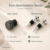 RVS Wijnstopper vacuum Zilver - My Green Deal