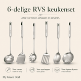RVS Keukenhulpset 6-delig - My Green Deal